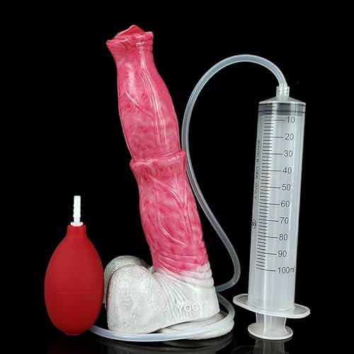 Bad Dragon - Pegasus Monster Dildo Squirting Dildo Analplug realistischer Silikondildo mit Saugnapf Sexspielzeug Unisex vaginal und anal Dildo mit Spritzfunktion (Gory)