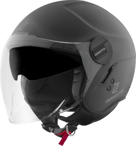 Bogotto H595-1 SPN Jethelm, schwarz matt, XL