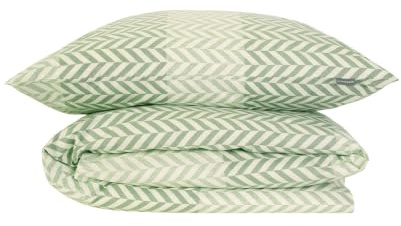 Schiesser Bettwäscheset Maribel | Renforcé | 100% Baumwolle aus nachhaltiger Produktion | 135x200cm + 80x80cm | Grün