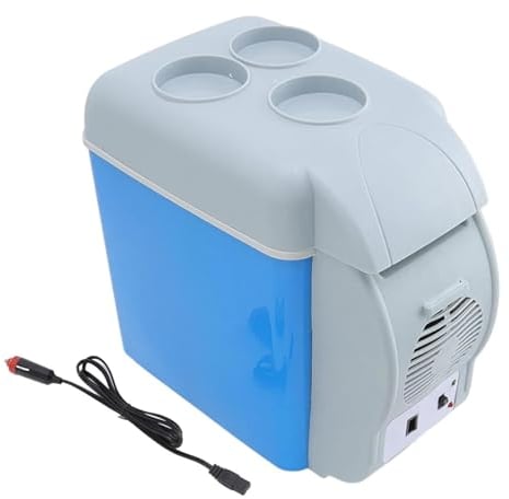HAZARA Frigorifero Portatile Auto, 7.5L,Auto 12v,A Basso Rumore Mini Frigo per Auto, Raffreddamento E Riscaldamento Dual Purpose Piccolo Frigo per Auto, Frigorifero per Auto da Viaggio
