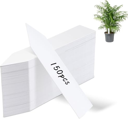 Plant Labels,Plant Labels for Outdoor Plants,Plant Labels for Seedlings,150 Plastic Plant Markers & Labels,Garden Labels for Plants,Plant Name Sticks,Waterproof Plant Markers,Vegetable Labels