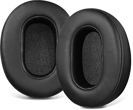 SINOWO Almohadillas de repuesto para auriculares Sony WH-XB900N (WH-XB900), almohadillas con espuma viscoelástica de aislamiento de ruido, piel de proteína suave, color negro