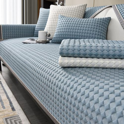Sofa Überzug, Sofabezug Couch Überzug 3 Sitzer, Summer Cool Sofa Cover, Anti Rutsch Couch für L Form Sofaschoner Chaiselongue Ecksofa 2 Sitzer Schonbezüge Wohnzimmer