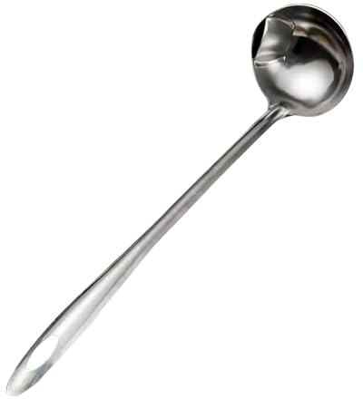 Cuchara de Separación de Grasa, Cuchara Separador, Separador de Aceite de Acero Inoxidable, Cuchara Sopa Colador Para Cocina Y Restaurante Cocina Salsa Alimentos Separador De Grasa Cuchara.