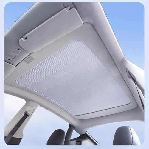 ZHENWANG topfit Parasol para Tesla Model 3 Highland 2024,Electric Control Parasol Techo Trasero con Claraboya Cubiertas Reflectantes Aislar el Calor Parasol