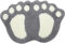 MAGICLULU Badezimmermatte Kinder teppiche kinderteppich Bathroom mat küchenunterlage Indoor-Fußmatte Tür+Matten+Indoor Eingang Fußmatte wolkenförmige Bodenmatte Heißschmelzkleber Light Grey