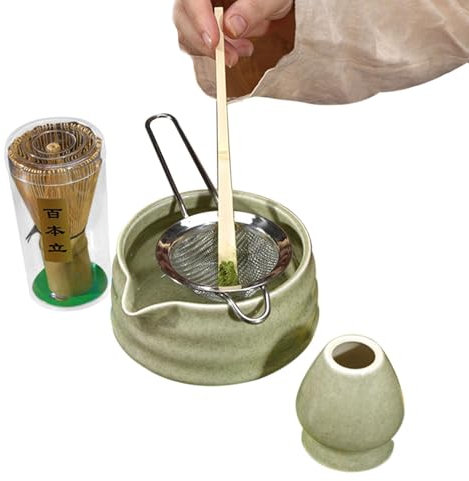 Juego de 5 cucharas de batidor de matcha auténticas | Kit completo profesional para entusiastas del matcha, principiantes, familias y para regalar a amigos y colegas