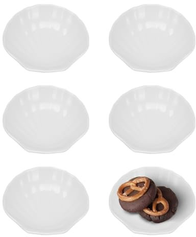 WideSmart Bols à Tapas et Sauces, Sauce de Soja Soucoupe Bol Mini Trempage Bols,Mini Soucoupe Plongée Sauces Barbecue Cuisson Assaisonnement Desserts Plat de Service Bol (6pcs*9.5cm)