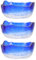 Housoutil 3pcs Glass Manicure Bowl Nail Tips Soak Bowl Nail Art Remover Soak for Hand Beauty Salon Tool