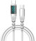 Powice USBC zu USBC 100W USB C Kabel 1,2M, mit Digitalanzeige Ladekabel USB C, PD100W 20V/5A USB C Ladekabel, USB C auf USB C Kabel, USB C Kabel 100W Passend für iPhone 16/15 Samsung S23/S22/S21