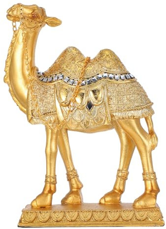 Alipis Kamelstatue Kunstharz Skulptur Orientalische Wohnkultur Detailreiches Kamelmodell Für Büro Und Zuhause