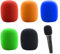 5 Stück Popschutz Mikrofon,Mikrofon Windschutz Schaumstoffabdeckung Muff,Anti-Bruit Pop Schutz für Mikrofon Schaumstoff für Microphone,Handmikrofon Popschutz Pop Filter Windschutz für Muff