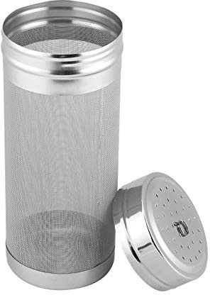Stainless Steel Mesh Beer Filter, 300 Micron Homebrew Hops Tea Kettle Brew Filter Reusable Beer Dry Hopper Filter for Milk Cold Brew Wine Coffee Grain 2.75 x 7.08inch