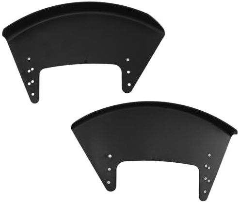2 Stück Rollstuhl Kotflügel mit Links Rechts Design, ABS Schwarz