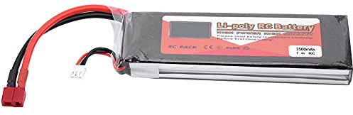 Batterie LiPo Rechargeable ZOP Power 2S 7,4 V, Batterie LiPo RC avec Prise en T, Options Haute capacité 2200 mAh à 5500 mAh, Source d'alimentation Durable pour Voitures, Avions et (Prise T 7,4 V 3