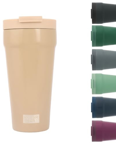 Polar Gear 470ml Coffee Cup Travel Mug, Insulated Coffee Cup w/Closure Lid | Reusable travel mug, leakproof screw-closure lid, durable 304 stainless steel, double-wall insulation for secure everyday use