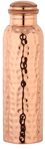 ZapImpex® Bouteille d'eau 100% pur cuivre Ayurveda Santé Design Sans articulation
