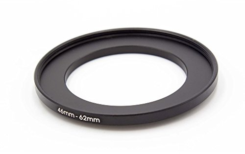 vhbw Step-Up-Ring Adapter von 46 mm auf 62 mm für Kamera Objektiv - Filteradapter, Metall, Schwarz