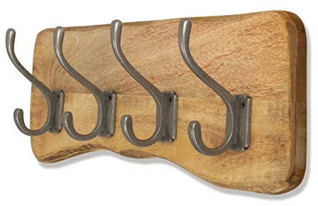 Antikas - Portemanteau mural en bois - Portemanteau en bois - Vintage