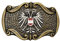 Bundes-Adler - Bundesflagge Österreich rot-weiß-rot Gürtelschliesse - Buckle/Gürtelschnalle Tracht : Landeswappen - Grösse ca.: 8.5 x 5.5 cm