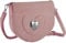 dressforfun 900650 Damen Trachten Handtasche mit Herz Motiv, Schicke Trachtenhandtasche in Wildlederoptik (Rosa | Nr. 303263)