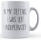 Father Fox Keramik Tasse, 295 ml, Cheeky, Clumsy, In My Defence, I was Left Unsupervised