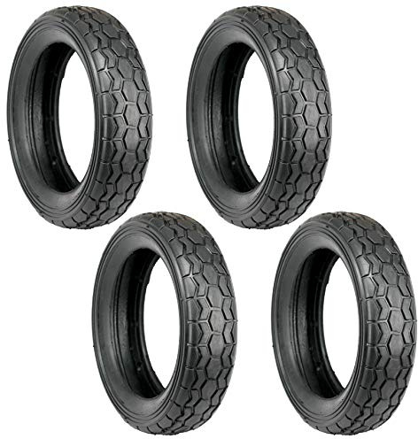 SPARES2GO Ersatzreifen für Honda HRA-536, HRA-2160, HRC-216, HRD-536, HRH-536 Series Rasenmäher (4 Stück, 220 mm)