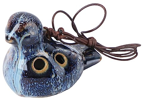 Happyyami 6 Loch Okarina Vogel Geformt Okarina Musikinstrument Okarinawind Meisterwerk für Anfänger Professionelle Darsteller Tragbare