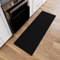 Ottomanson Ottohome-Kollektion Teppichläufer mit Gummirückseite und einfarbigem Design, 67 cm x 183 cm, Schwarz