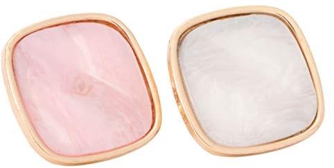 Minkissy Resin Marble Nail Art Ring Palettes 2 Pieces Mini Finger Ring Plates Nail Art Makeup Mixing Palette DIY Colour Boards for Drawing Colour Style 4