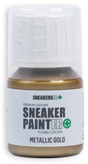 SNEAKERSER SNEAKER PINTER Premium - Pintura de piel flexible para zapatillas, zapatillas de deporte, zapatos y calzado: oro metálico – 30 ml