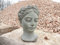 Büste Statur Skulptur Grau Shabby Vintage Landhaus Garten Deko