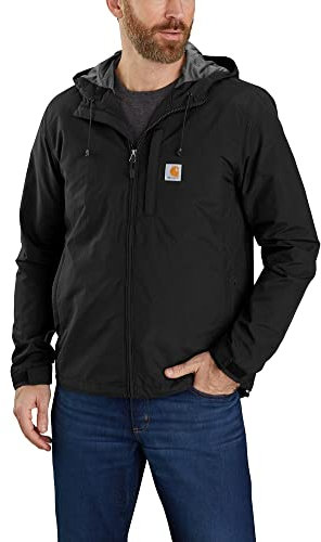 Carhartt Rain Defender Veste légère Coupe décontractée Vêtements d'extérieur d'utilité Professionnelle, Noir, M Homme