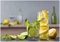 Wallario Vliestapete Fototapete Cocktails mit Limetten und Zitronen - Wandtapete Größe: 300 x 210 cm