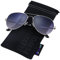 ANYLUV Pilot Sunglasses Mens, Polarised Sunglasses Men Women Classic Black Shades Metal Frame with UV Protection(Silver/Grey Gradient Purple)