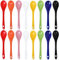 Pirhosigma Lot de 2 cuillères à œufs en porcelaine de 8 couleurs - 12,7 cm de chaque couleur - Pour café, dessert, yaourt, thé, thé laiteux
