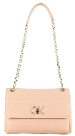 Calvin Klein Re-Lock Conv Crossbody Quilt Spring Rose