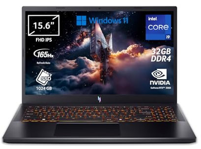 ACER Nitro V 15 ANV15-52-98W0 Notebook Gaming, Processore Intel Core i9-13900H, Ram 32 GB DDR4, 1024 GB SSD, Display 15.6 FHD IPS 165 Hz LED LCD, NVIDIA GeForce RTX 5060 8 GB GDDR7, Windows 11 Home