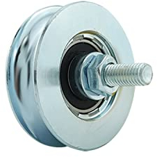 SCHARTEC Schiebetor Laufrollen Rolle U Profil Hoftor Rollen für Laufschiene Gartentor Laufrolle Tor Schiebetür (Ø58 mm)