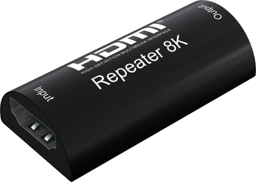 PremiumCord Ripetitore HDMI 8K Fino A 25 m, HDMI 2.1, Risoluzione 8K 4320P @ 60Hz, 4K 2160p @ 120Hz, Full HD 1080p, 3D, HDcp 2.2, Colore Nero