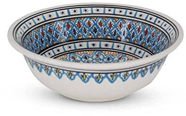 Marokkanische Schüssel Blau-Weiß-Ø 25 x 9cm