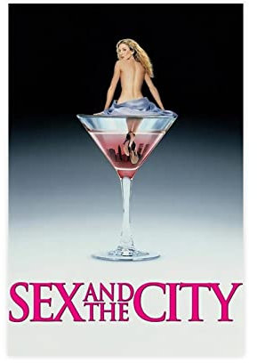 RIPEX Sex And The City Comedy TV-Serie Restaurant Club Korridor Leinwand Poster Schlafzimmer Dekor Sport Landschaft Büro Zimmer Dekor Geschenk Unframe Stil 30 x 45 cm