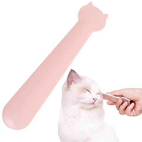 fanelod Zungenbürste für Katzen | Slicker Combs Bürsten Katzenbürsten-Pflegekamm - Interaktiver Katzenzungenkamm für Haustiere, Kratzfest für kleine Flächen