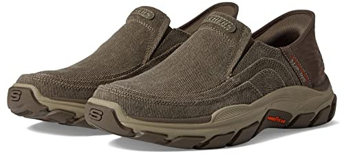Skechers USA Men's Respected-Holmgren Mocassins à Enfiler pour Femme, TPE, 45.5 EU Wide