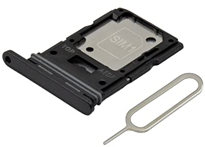 MMOBIEL Dual SIM Kartenhalter Ersatz Kompatibel mit Samsung Galaxy A54 5G - Inkl. Gummidichtung und SIM Pin - Schwarz