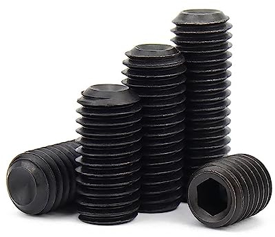 TULDYS M3 M4 M5 M6 M7 M8 Feingewinde Schwarz 12,9 Stahl Innensechskant Innensechskant Ringschneide Madenschraube Gewindestift(12.9 Grade Steel,25pcs M4x0.5x5)