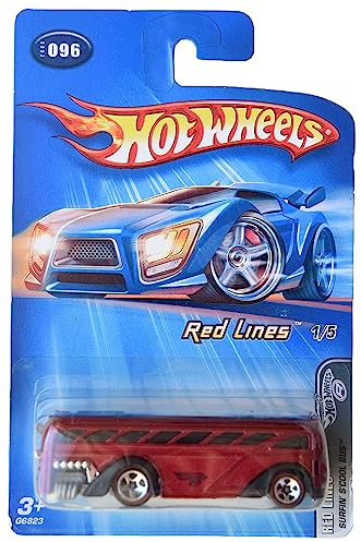 Hot Wheels Surfin Scool Bus, Red Lines 1/5 [rot] #96