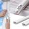 Joint Porte Fenetre Isolation Froid et Phonique,Type D Caoutchouc Joint de Porte, TPE Autocollante en porte Bande D'étanchéité, pour isolation phonique porte, Joint Etancheite Entree (Blanc, 10m)