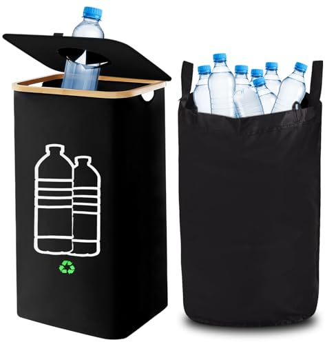 auvstar Collecteur de Bouteilles,Réutilisable,Récipient de Collecte pour Marchandises Vides et Vieux Verre pour Bouteilles de Consignation
