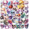 50 Pcs Colored Skull Stickers for Kids Teens Adults Boys Girls Gift,Stickers Pack for Laptop,Skateboard,Luggage,Car,Bike, Cup,Computer,Water Bottle Decor,Skull Vinyl Waterproof Sticker Decals